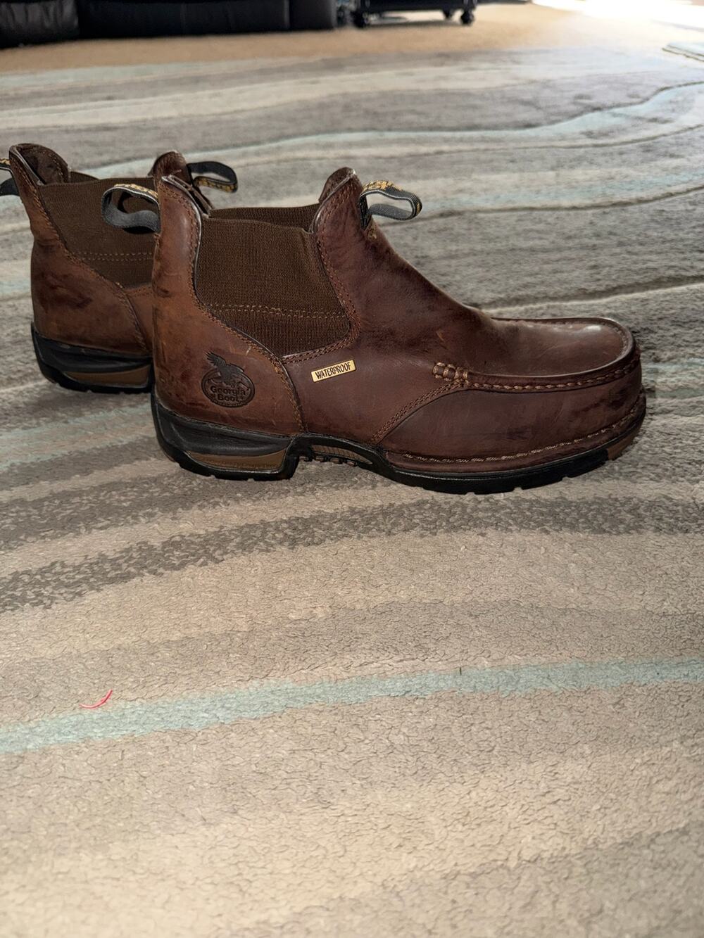 Georgia Boot Athens Chelsea Waterproof Work Boot men’s 10